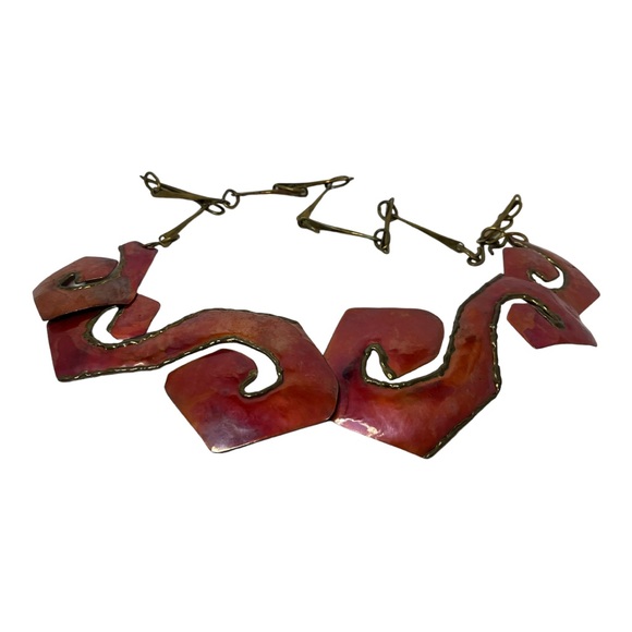 Vintage Statement Belt with Copper Back